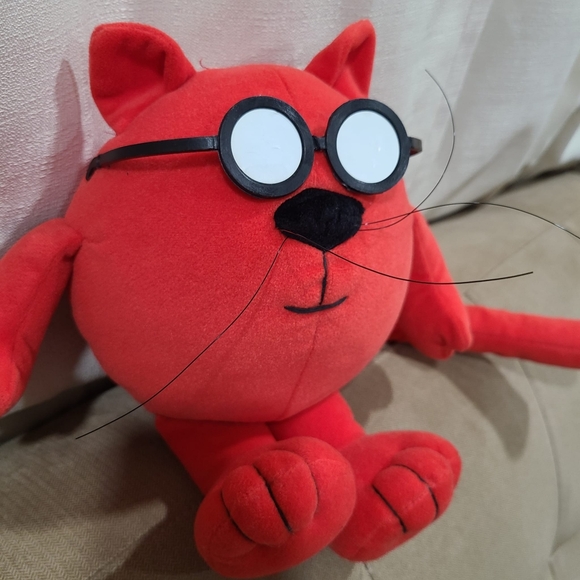 Red Catbert Plush Cat Dilbert Comic Strip Evil HR - Picture 3 of 6